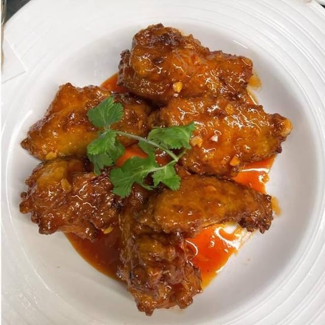 Thai Basil Sweet Chili Wings.